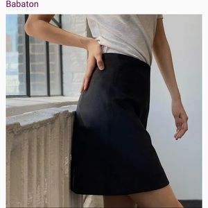 BABATON faux suede skirt sz s